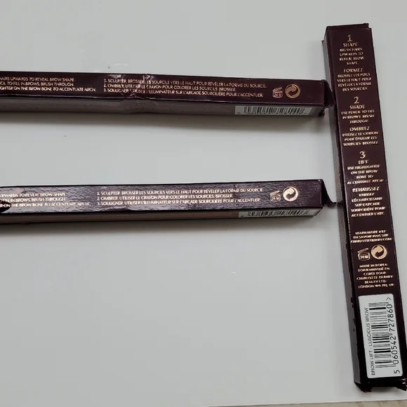 Bundle Authentic Charlotte Tilbury Brow Lift Three Way Shape Tool In 3 Shapes - Picture 11 of 13